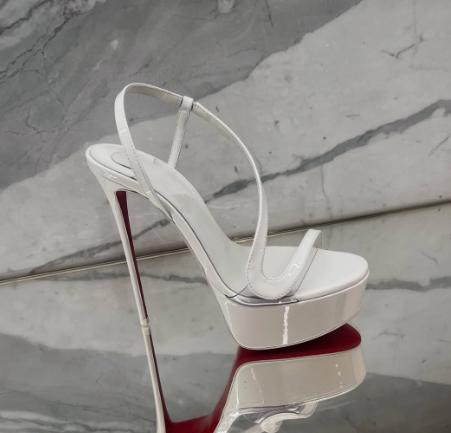 Women'S Fashion Designer Clothes - Metallic Leather Platform Stilettos Sandals sexy