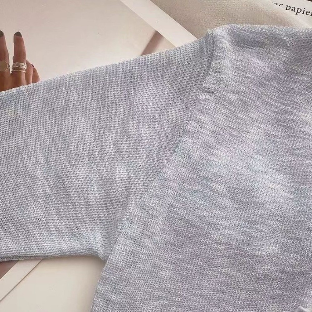 Women'S Fashion Knitwear - New Thin Sun Protected Cardigan Lace-up
