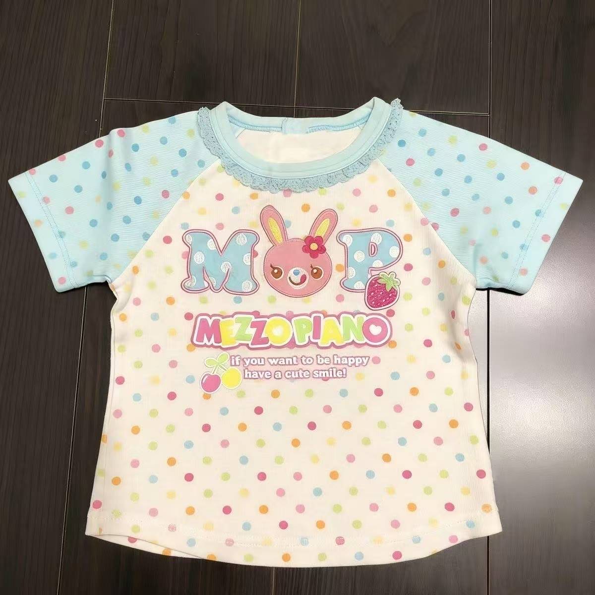 Vintage Kawaii Cute Short Slee - Crop Top Women 评论和价格