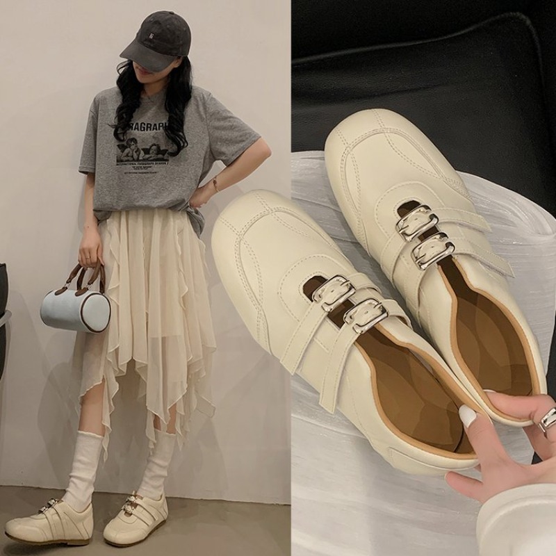 Fashion Women Round Toe Double - Women'S Fashion Loafers 评论和价格