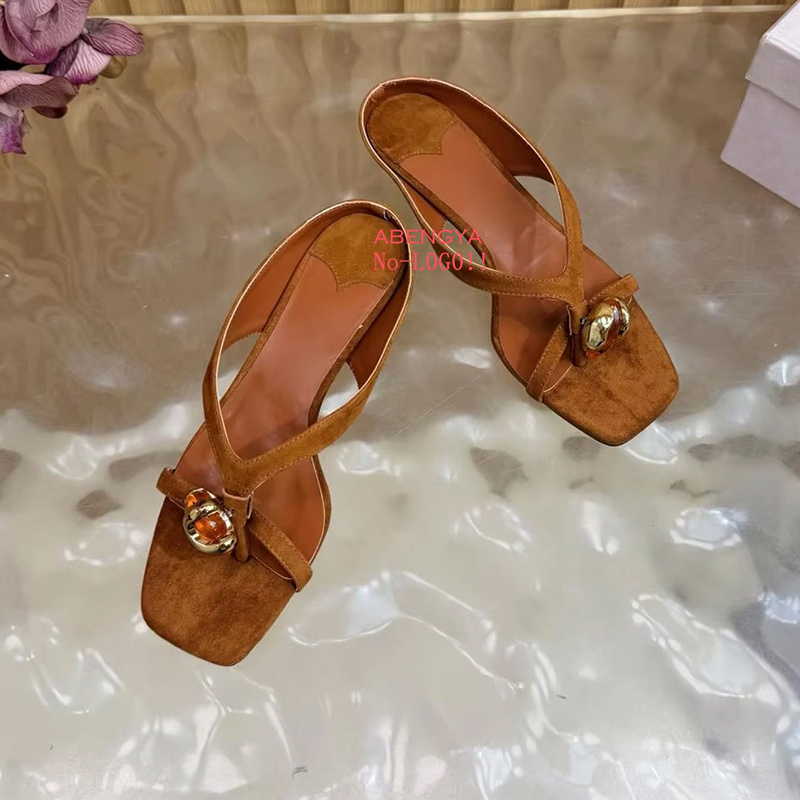 2026 Summer New Suede Slippers - Women'S Fashion Designer Clothes 评论和价格