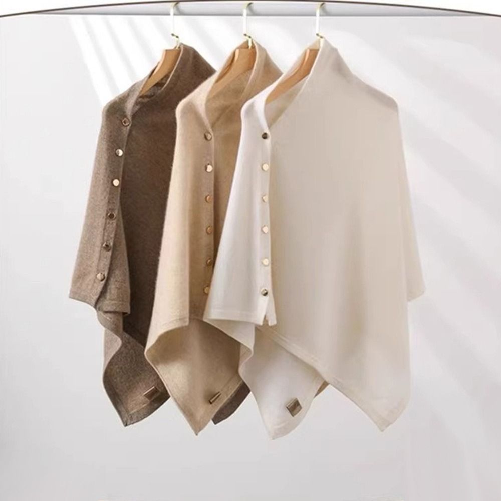 New with Button Pashmina Shawl - Women'S Fashion Knitwear 评论和价格