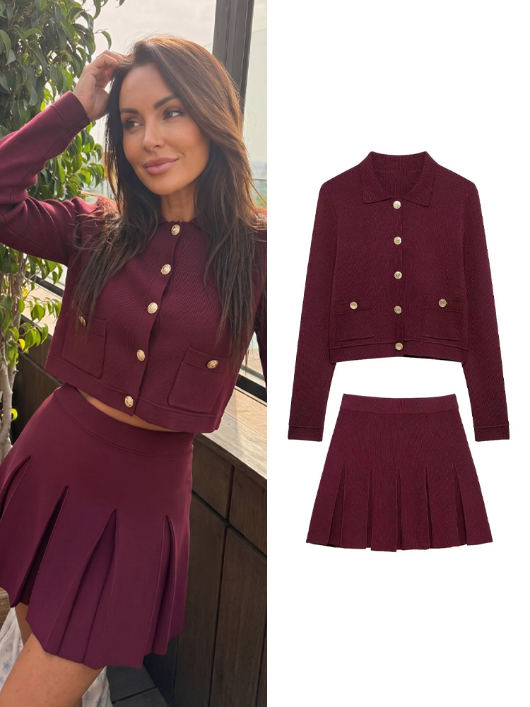 HH Elegant Women Knitted Red S - Women'S Fashion Knitwear 评论和价格