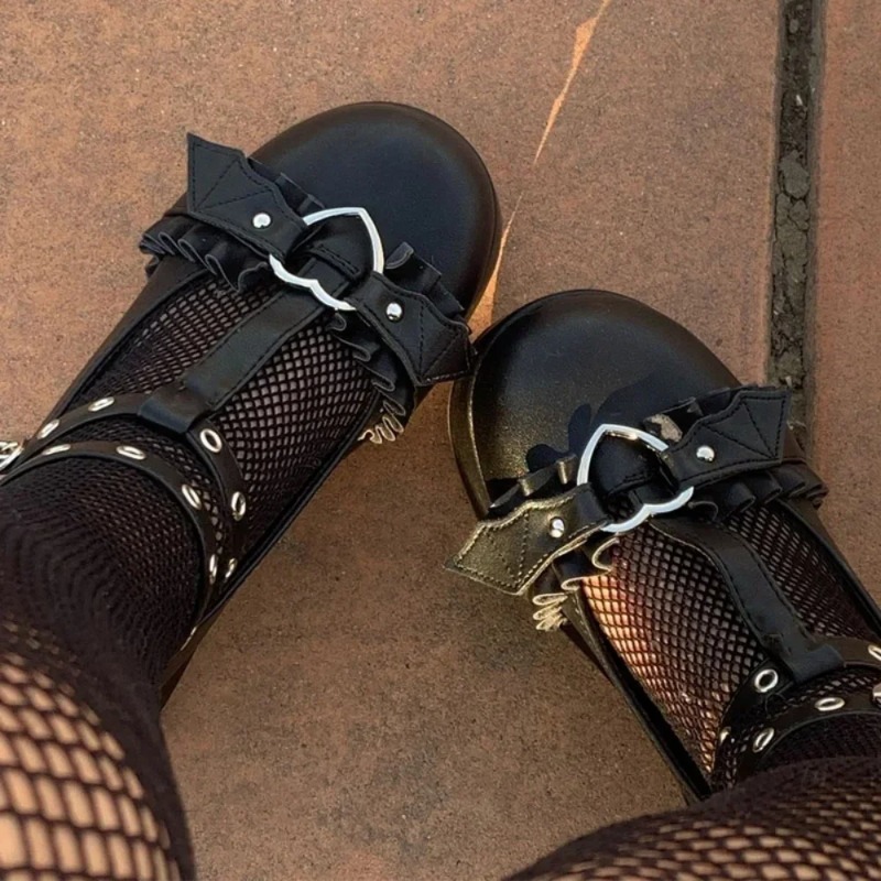 New Sweet Heart Buckle Wedges  - Women'S Fashion Loafers 评论和价格