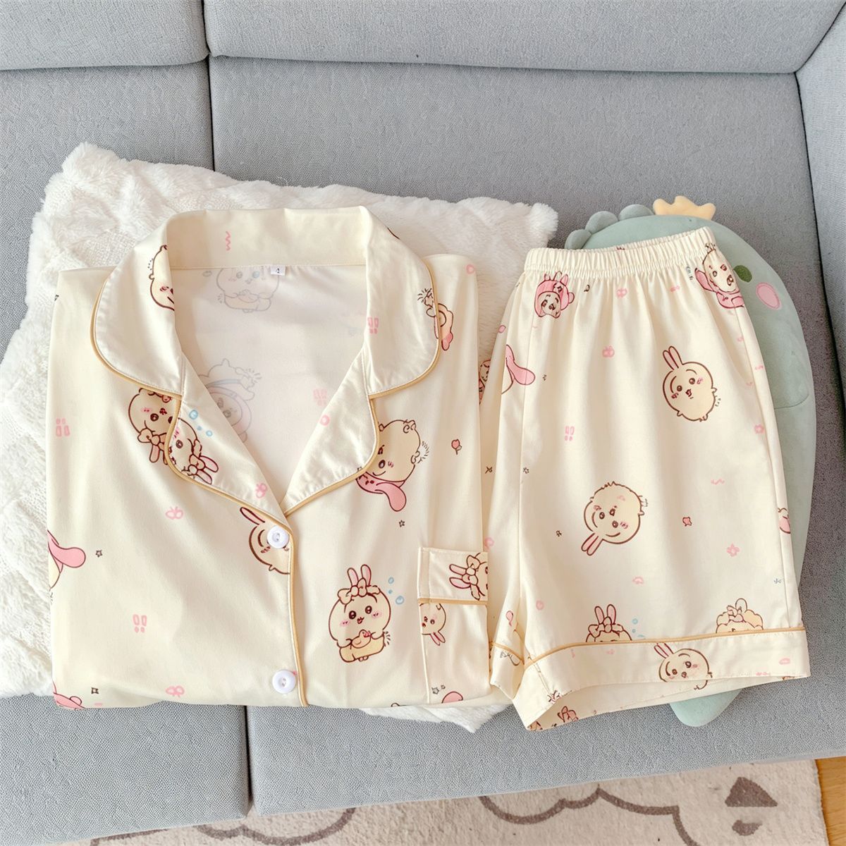 Kawaii Usag Chiikawa Women's S - Women'S Fashion Pajamas 评论和价格