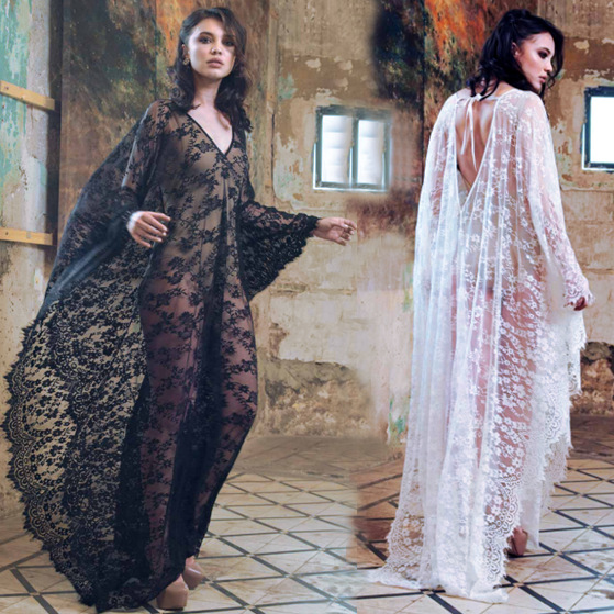 Women's Loose Lace Long Dress, - Women Fashion Photoshoot 评论和价格