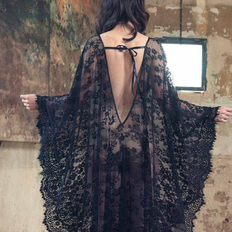 Women's Loose Lace Long Dress, - Women Fashion Photoshoot 评论和价格