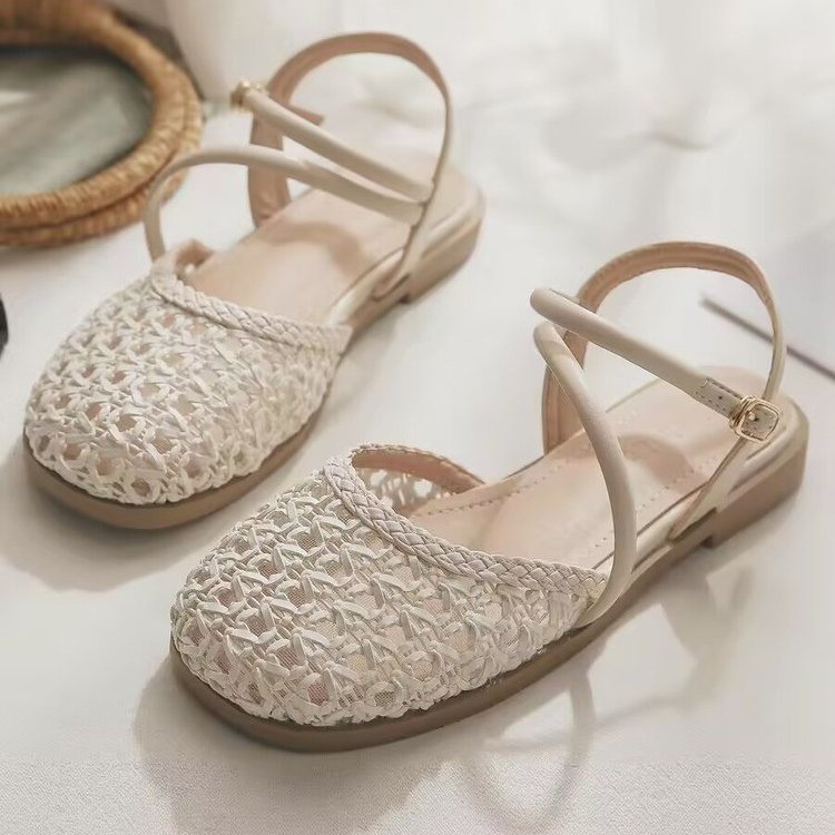 French-style Closed-toe Sandal - Women'S Fashion Sandals 评论和价格