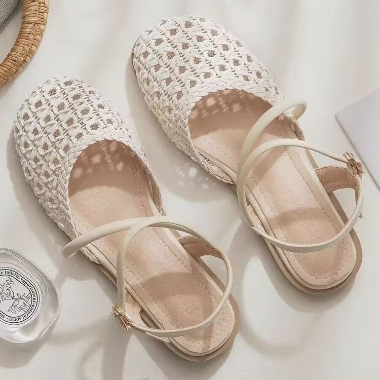 French-style Closed-toe Sandal - Women'S Fashion Sandals 评论和价格