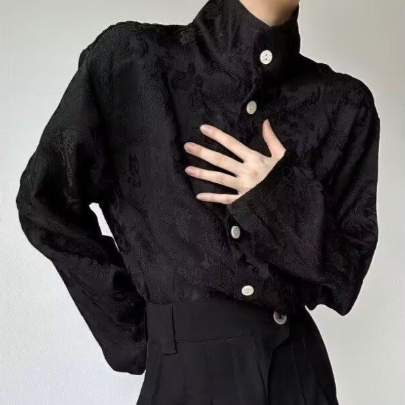 Y2K Harajuku Elegant Stand Col - Women'S Y2K Fashion Aesthetic 评论和价格