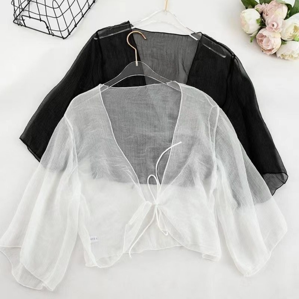 Summer Crinkle Women Cardigan  - Women'S Fashion Knitwear 评论和价格