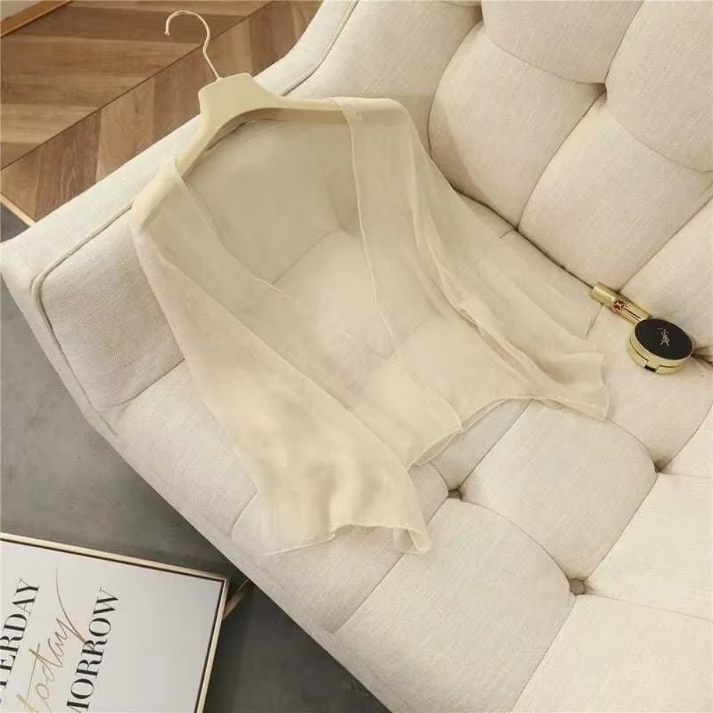 Summer Crinkle Women Cardigan  - Women'S Fashion Knitwear 评论和价格