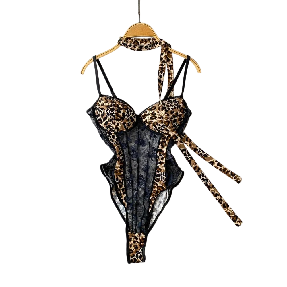 Women Hotsweet V-neck Leopard  - Women'S Fashion Underwear 评论和价格