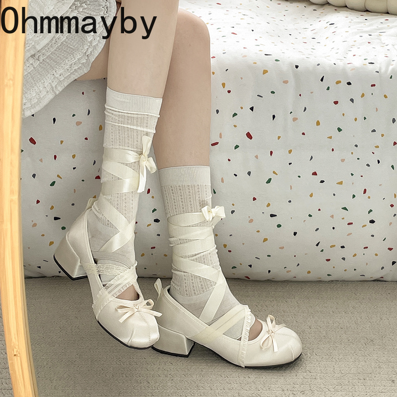 Lace Cross Strap Women Mary Ja - Women'S Fashion Underwear 评论和价格