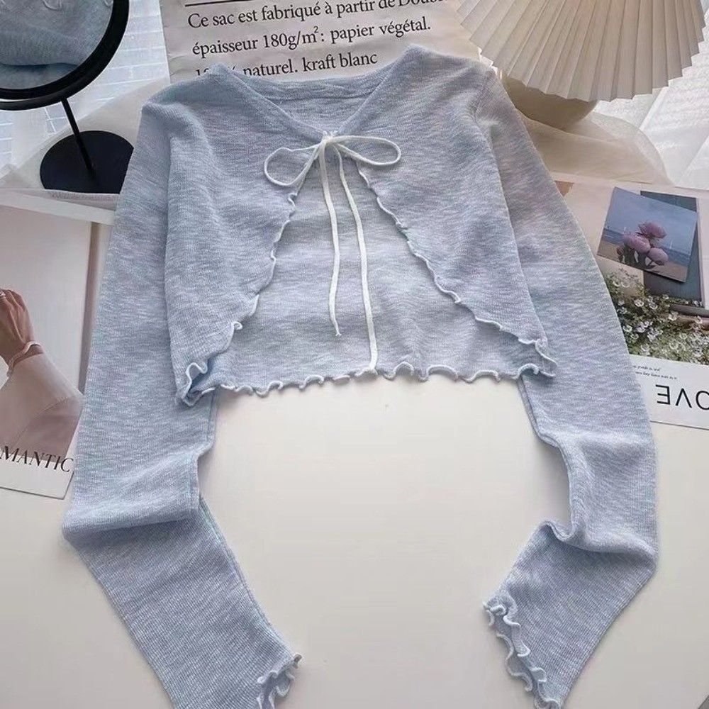 New Thin Sun Protected Cardiga - Women'S Fashion Knitwear 评论和价格