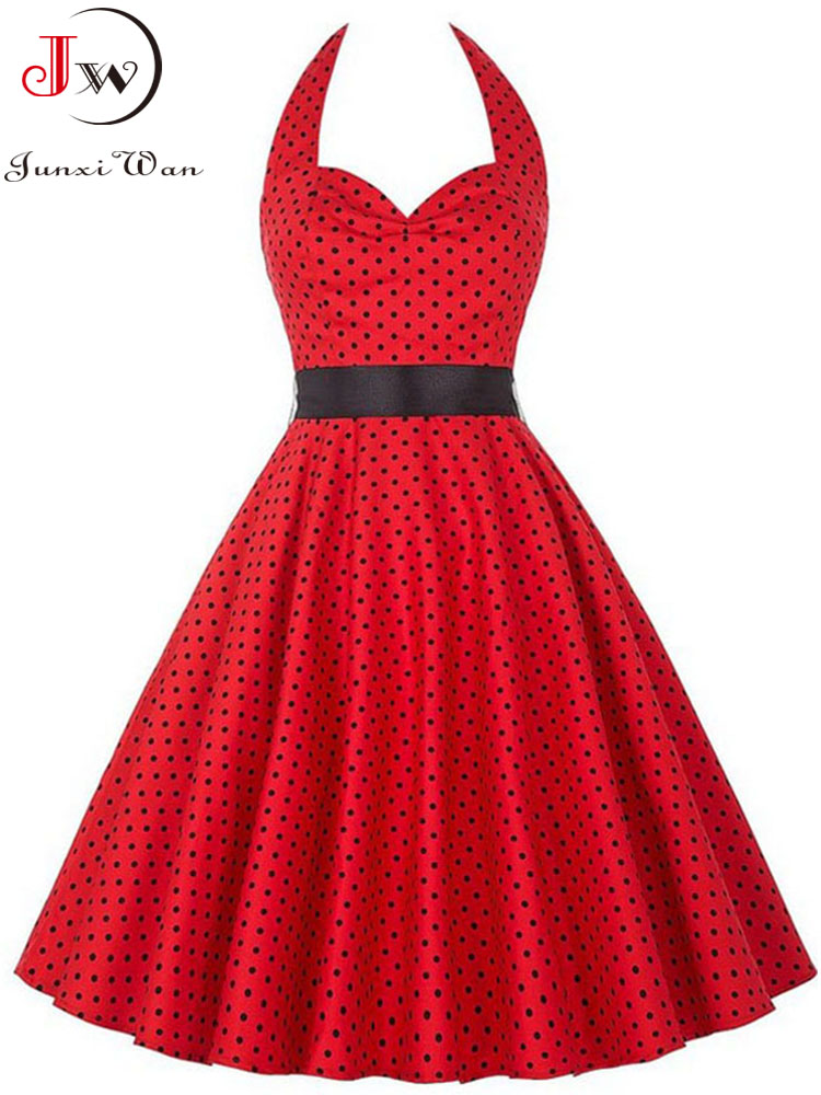 Women Summer Polka Dot Vintage - Women'S Fashion From The 60S 评论和价格