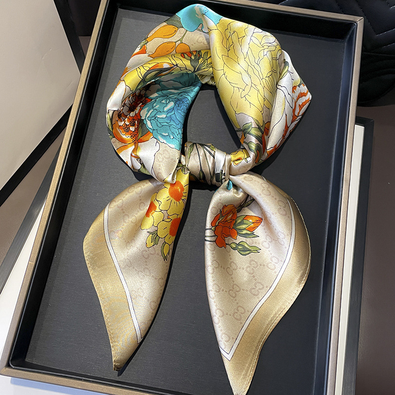 70cm New Women Silk Printed De - Women Fashion Necktie 评论和价格