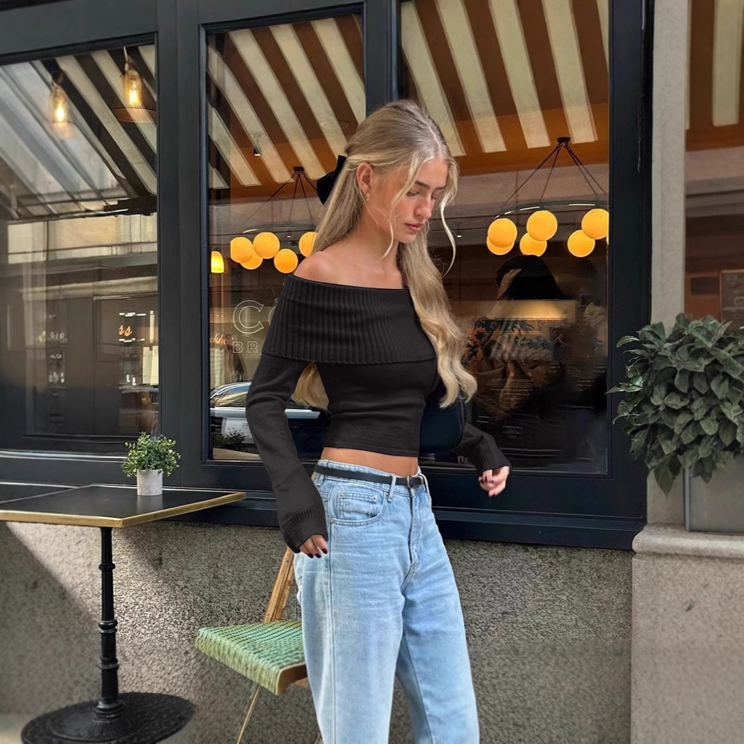 Street Fashion Off Shoulder To - Crop Top Women 评论和价格