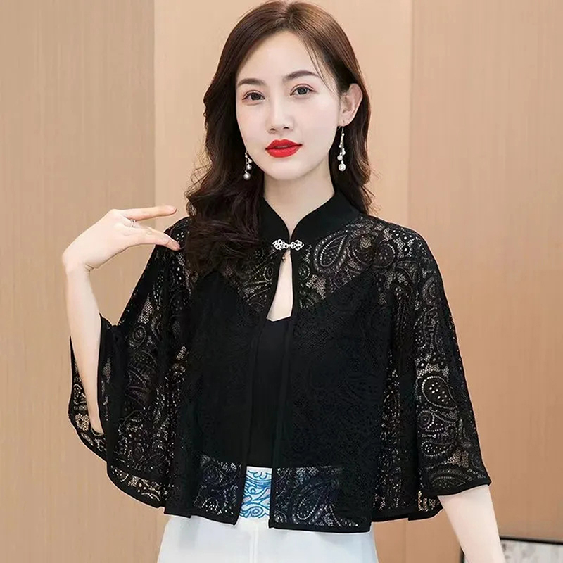 Spring Summer Shawl Coat Thin  - Women'S Fashion Knitwear 评论和价格