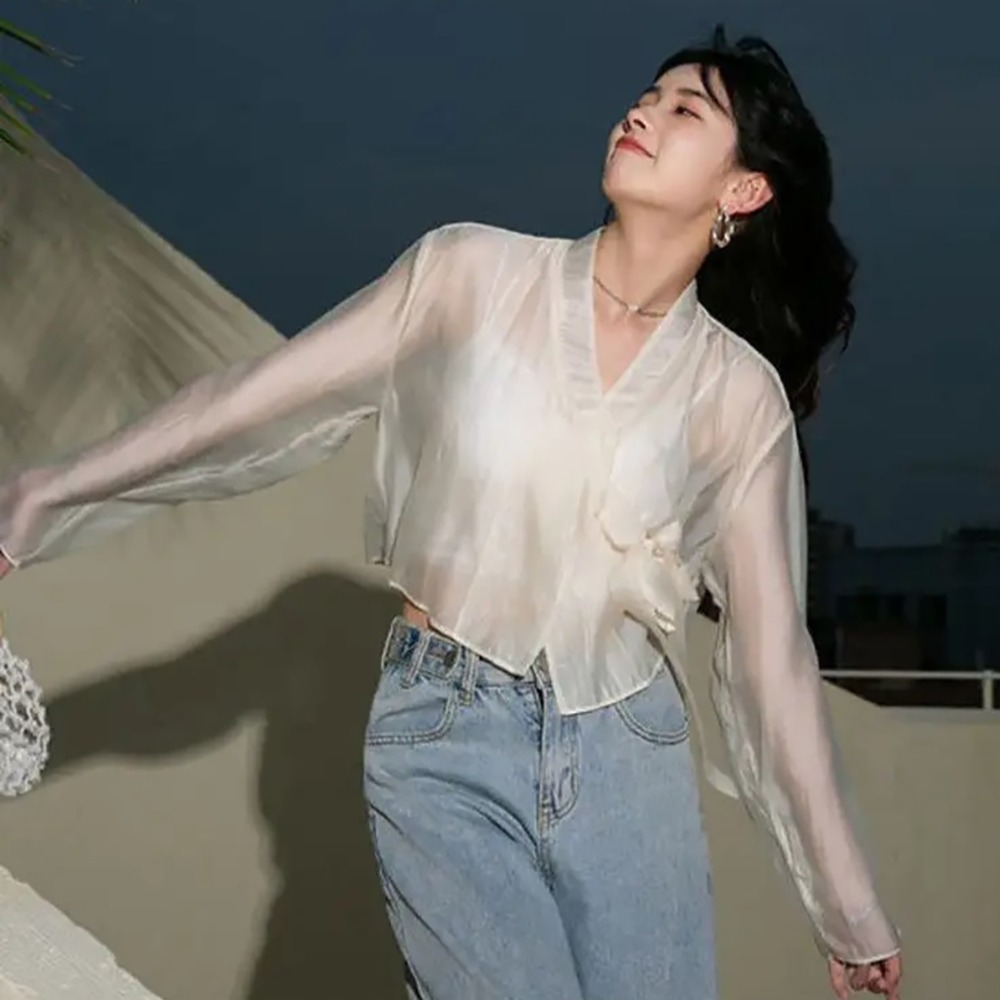 Hanfu Style Modal Ice Silk Sha - Women'S Fashion Knitwear 评论和价格
