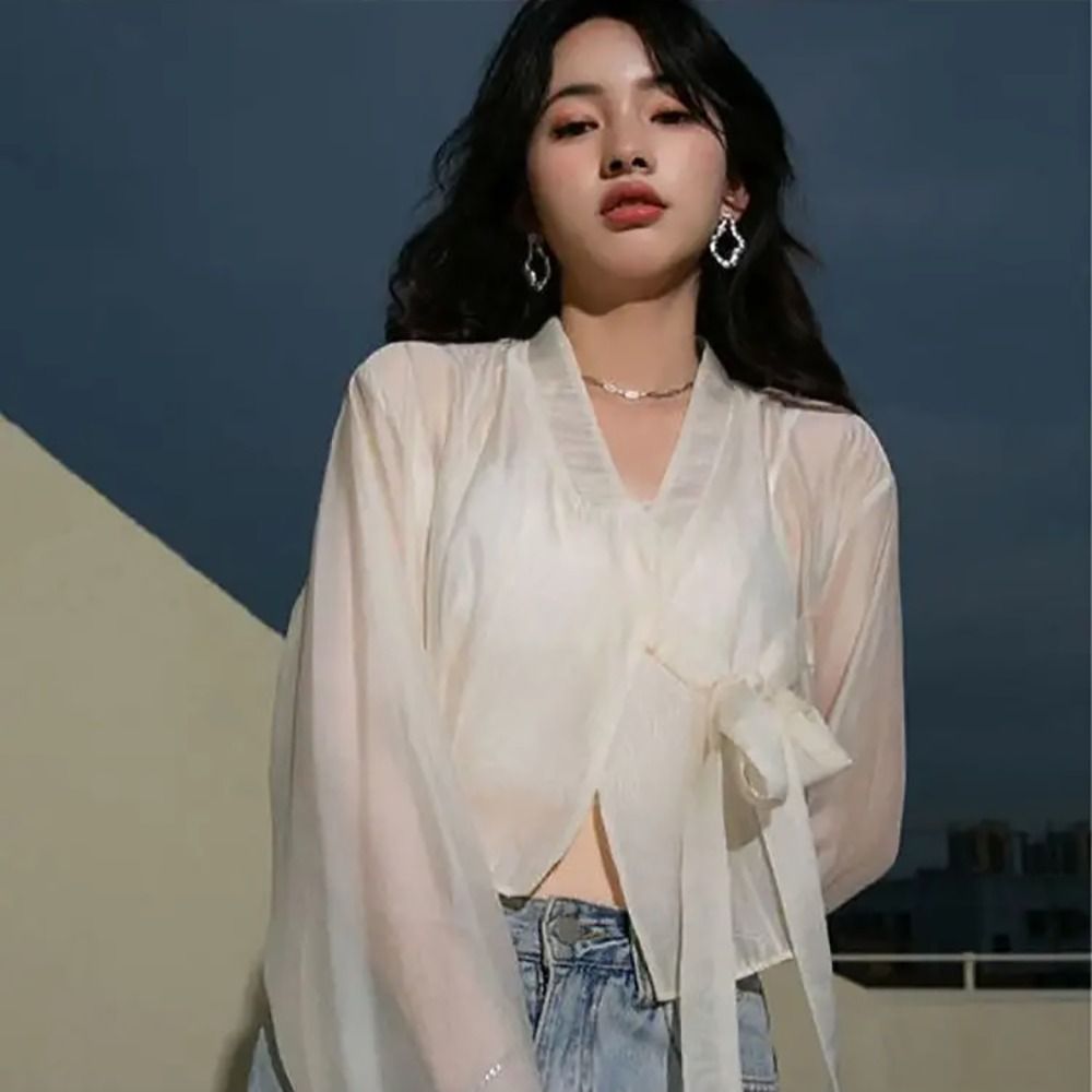 Hanfu Style Modal Ice Silk Sha - Women'S Fashion Knitwear 评论和价格