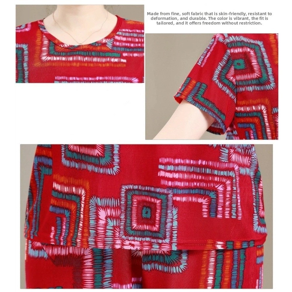 Fashion Plus Size Elderly T-sh - Women'S Fashion Pajamas 评论和价格