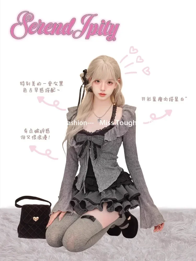 Sweet Lolita Vintage Suits Wom - Women'S Fashion Knitwear 评论和价格